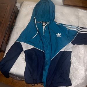 Mens adidas fleece zip up size small good condition
